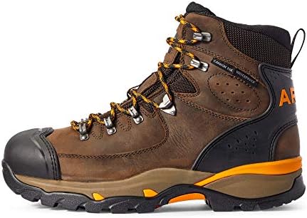 Ariat Mens Endeavor 6" Waterproof Carbon Toe Work Boot Chocolate Brown 10.5 Wide | Image 1