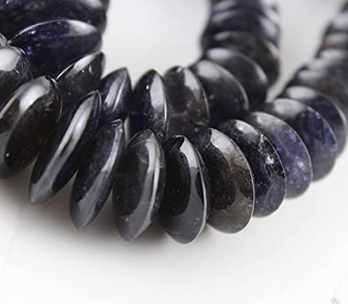 Perles iolite german rondelle pour créer un collier d'été élégant lors de vos ateliers