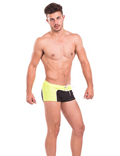 Taddlee Sexy Swimwear Men's Swimsuits Swim Board Surf Boxer Briefs Trunks Shorts (L, Green)3