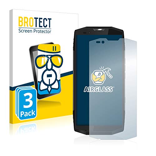 BROTECT (3 Stück Schutzglas für Blackview BV9000 Pro Schutzfolie Made in Germany Panzer Folie Glas Bildschirmschutz [Kratzfest 9H, Anti-Fingerprint]