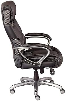 NBF Big and Tall Chair High-Back Seating with Breathable Memory Foam, Gray