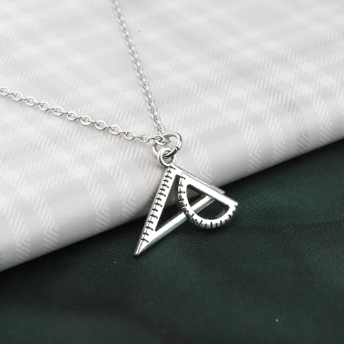 PLITI Architect Necklace Architecture Gift Architectural Engineer Gift Architect Student Gift Geometry Ruler Gift4