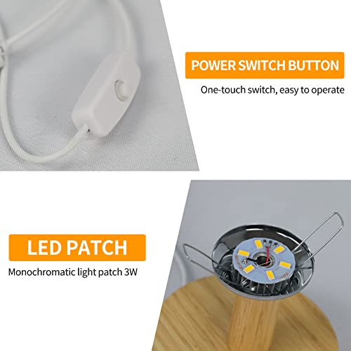 Funnli Best Friends Gifts For Women - 9.1 Inch Fabric Wooden Desk Night Lamp Friendship Gifts - Anniversary Birthday Christmas Wedding Gifts For Friend #TOP3