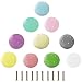 ManLee 10 Piezas Tiradores para Cajones Infantiles 35mm Pomos de Cerámica Colorido Pomos y Tiradores Multicolore Perillas de Muebles de Cerámica Cajón de la Habitación de los Niños con Tornillos