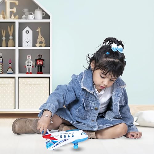 Image of ToyBharat Indian Plane - Friction-Powered Multicolour Toy for Kids 1-6 Years, Realistic, Safe & Battery-Free