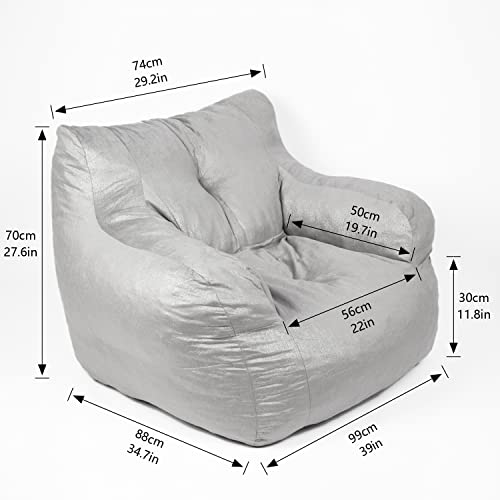N&V Bean Bag Chair Giant High-Density Foam Filling Sofa For Teens, Adults To Gaming, Reading, And Watching Tv #TOP1