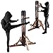Adjustable Wing Chun Dummy Mook Yan Jong IP Man Training Target Wood Base Dark Brown