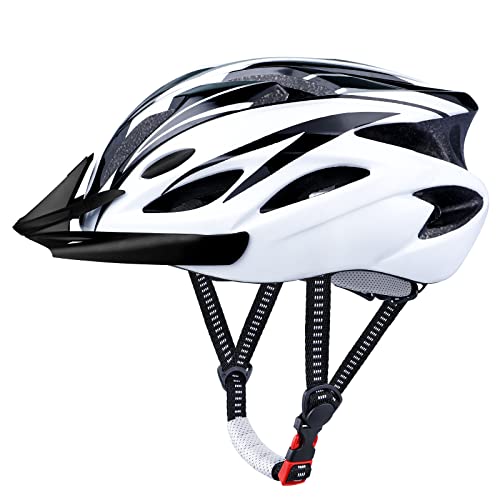 GOXIFACA Unisex Fahrradhelm für Erwachsene Damen Herren, Mit Abnehmbarem Visier und Polsterung, Verstellbarer Radhelm, für Mountainbike und Den Stadtverkehr (für Kopfgröße 58-62cm)