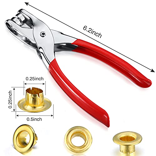 image for Mudder 301 Pcs Grommet Eyelet Pliers Tool Kit, Fabric Leather Hole Eye