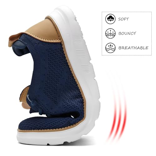 Image of Men's Mesh Sneakers Oxfords Lace-Up Lightweight Casual Walking Shoes Driving Shoes