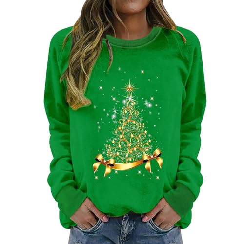 Pull de Noël pour femme chic en vert L idéal pour le réveillon en famille