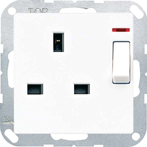 Prise commutable 13 A 250 V Jung A3171KOAL pour installation murale