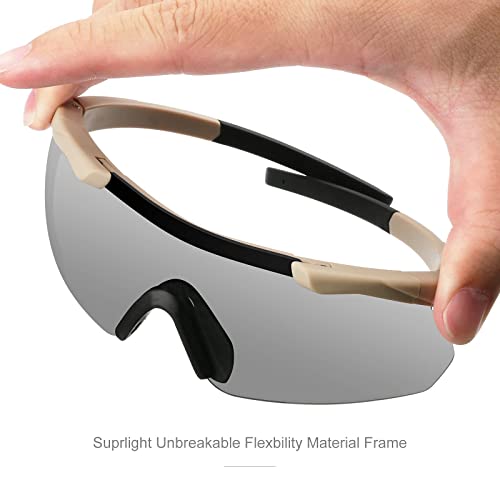Feyachi Lunettes de sécurité avec 3 verres interchangeables lunettes de tir – vue 4