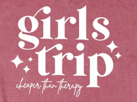 Girls Trip Shirts for Women Travel Besties Tshirt Trip Cheaper Than Therapy Tee Tops - Image 5