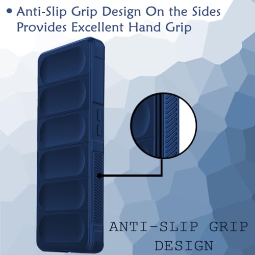 Image of Jkobi Back Cover Case for Xiaomi Redmi 12C (Matte Liquid Silicone | Micro-Fiber Cloth Inside | Camera Protection | Shockproof | Blue)