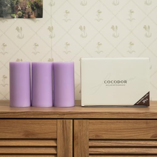 Bougies piliers de décoration COCODOR cerise noire haut de gamme - 5