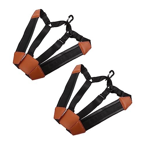 VANZACK 2Pcs Saxophone Strap Shoulder Harness for Breathable and Comfortable Design for Beginners and Young Musicians Black Saxophone Belt