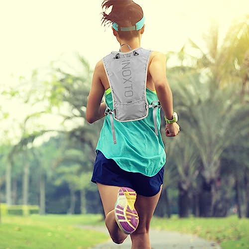 Image of INOXTO Running Hydration Vest Backpack,Lightweight Insulated Pack with 1.5L Water Bladder Bag Daypack for Hiking Trail Running Cycling Race Marathon for Women Men