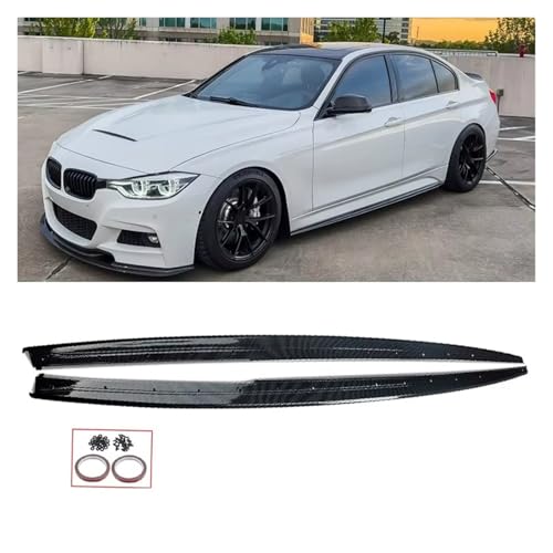 Faldones laterales de panel de extensión aspecto carbono Serie 3 2012-2018 2
