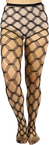 Image of ToBeInStyle Women's Large Mesh Fishnet Patterned Pantyhose Tights