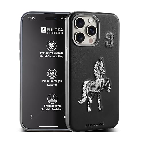 PULOKA - Mobile Cover for iPhone 14 PRO MAX - Horse Embroidery - ...
