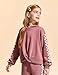 Auiopila Girls Outfits Casual Tops Twist Front Pullover Hoodies Long Sleeve Fashion Sweatshirts and Sweatpants Girl Clothes