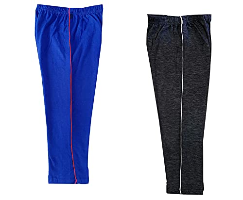 Image of indi weaves Girls Cotton Solid Capri 3 /4th Leggings (Pack of 2)