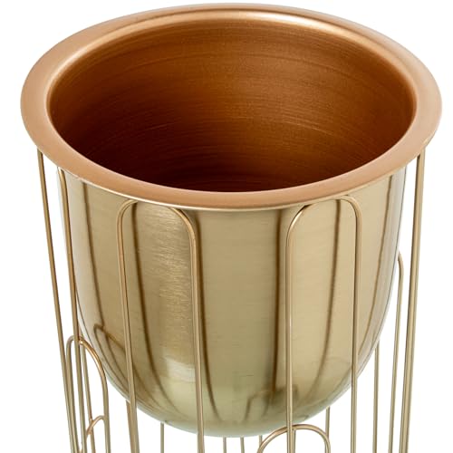 Set 3 maceteros metal dorado haut de gamme design chic