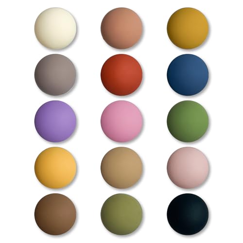 15PCS Colorful Round Fridge Magnets – Strong Decorative Magnets for Refrigerator, Whiteboard, Office, Locker & Kitchen Organization