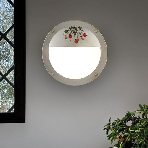 Aplique 1 luz Brindisi A501 blanco oro para pasillos acogedores 3