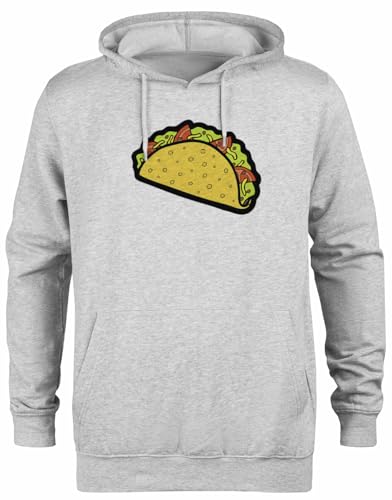 Sweat à capuche gris Pull Générique Its Taco Time pour style décontracté unisexe