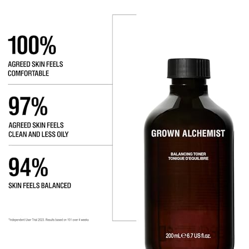 Grown Alchemist Balancing Facial Toner - Rose, Ginseng, Chamomile- Hydrating Toner for Face - Brightening Skincare - Perfect for Dry, Sensitive or Mature Skin - 200 ml