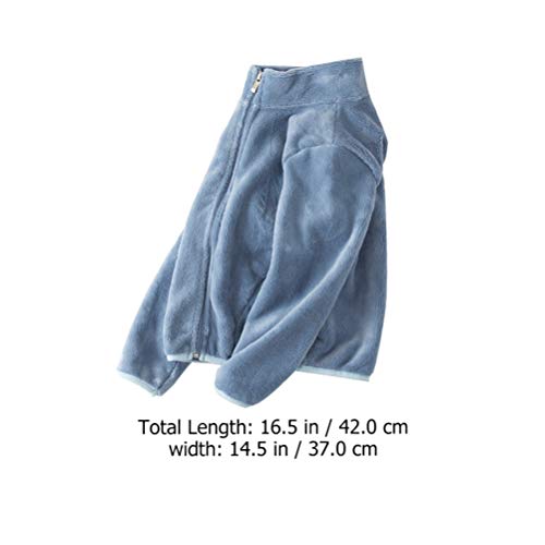 KESYOO Casaco de Lã Coral para Crianças Crianças Engrossado Inverno Quente Jaqueta Casaco Outwear pa