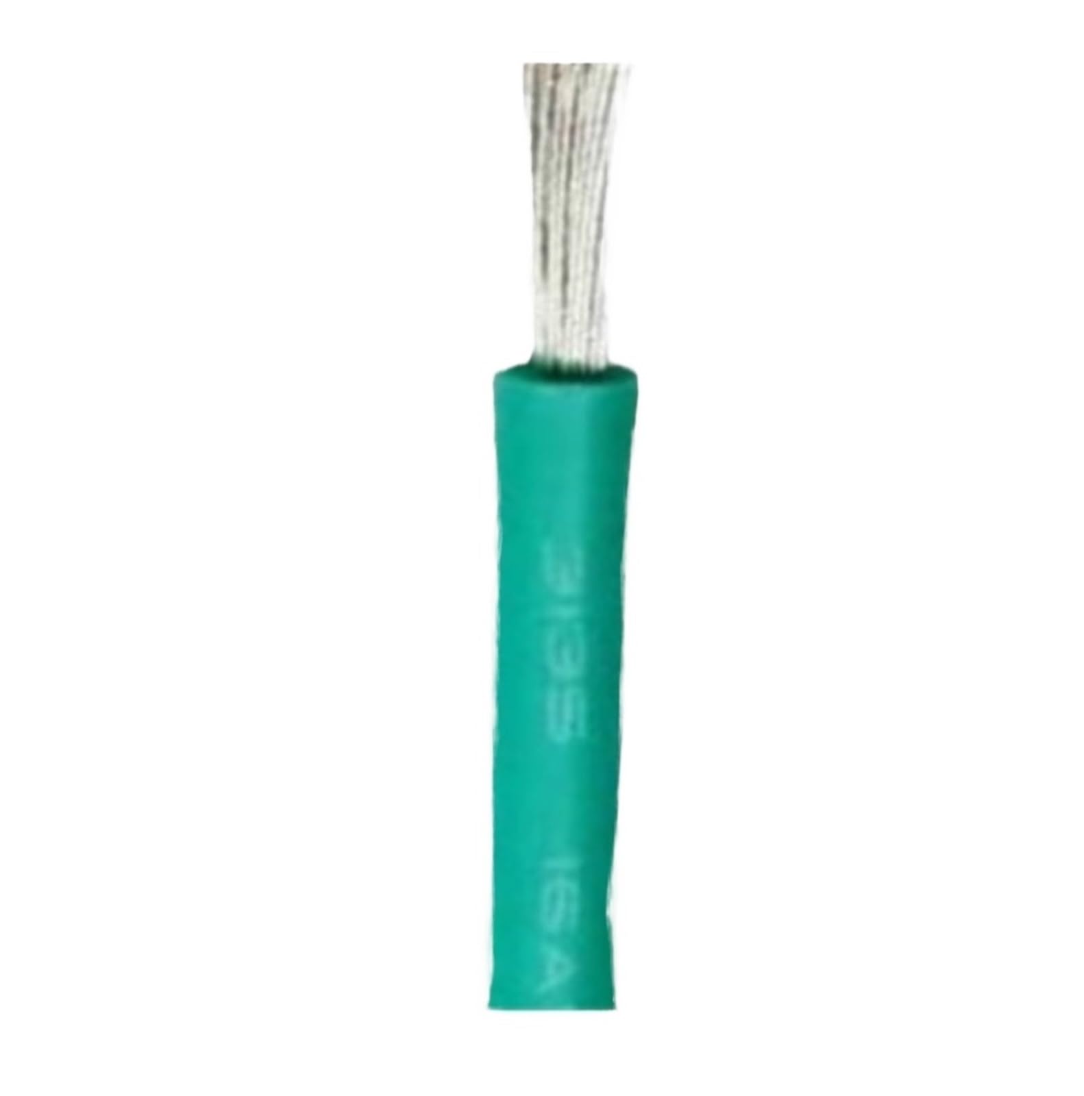 Cable electrónico de 1/5/10m, Aislamiento de Silicona UL3135, Cobre estañado, 12, 10 AWG, Resistente(Green,5m 12AWG)