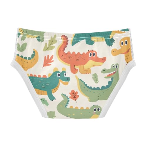 KLL Cute Cartoon Alligator Crocodile Palm Boys Toddler Soft Briefs Breathable Children Panties2