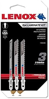 LENOX Tools 1994355 T-Shank Laminate Cutting Jig Saw Blade Assortment, 3Piece