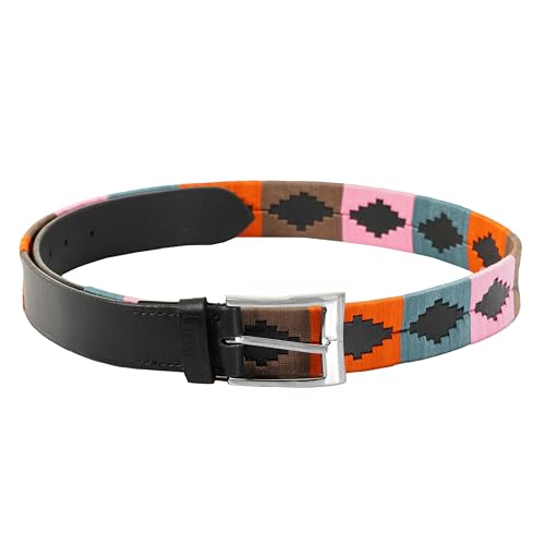 Polo Belt 100% Leather Embroidered Unisex Gaucho Argentina Strong Argentinian Style Hand Stitched Argentinian Leather2