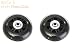 1 Pair Luggage Suitcase Replacement Rubber Wheels (Style 5, 78mmx22mm)