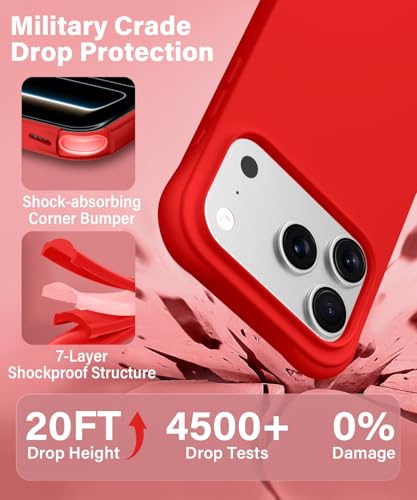 Coque iPhone 17 Pro MagSafe silicone liquide antichoc noir