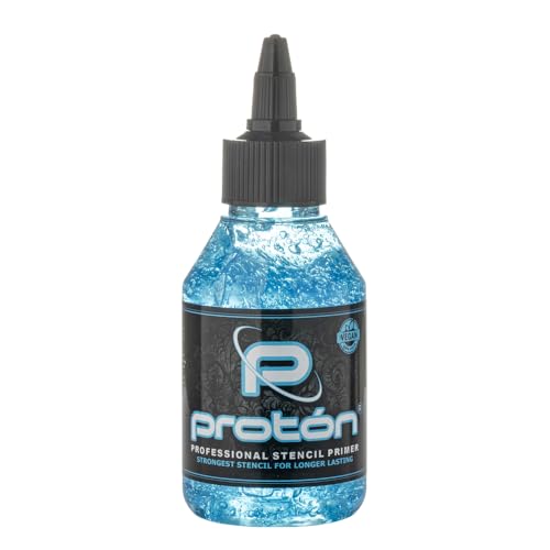 Proton Professional Stencil Primer Azul - 100ml / 3.4 Oz. Fijador plantillas tatuaje extrafuerte. Stencil Tattoo