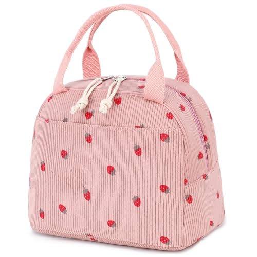 JSTHHTT Bolsa Termica Porta Alimentos, Porta Fiambrera, Bolsa Termica PequeñAs E Impermeables Reutilizables Lunch Bag Para El Trabajo Almuerzo, Oficina, Viaje, PíCnic O Colegio(26 cmx 21 cm X 18 cm)