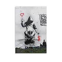 Amazon.co.jp: Banksyバンクシー作品「愛とお金」印刷されたポスター