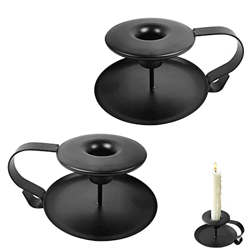 Hazrcvr Candelabros para Velas 2 Piezas Candelabros de Hierro