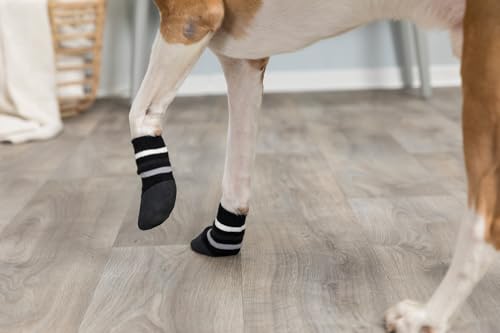 TRIXIE 19522 Hundesocken, Anti-Rutsch, S–M, 2 St., schwarz