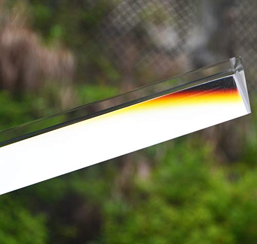 Samyo 7.8 Inch / 200mm Optical Glass Triangular Prism Triple Prism for Physics Teaching Light Spectrum Optics Kits - Thumbnail 6