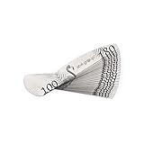 Aba Group Nagelfeile Set Professionell - Doppelseitig Nagelfeilen für Gelnägel - Nagelpfeile Standard (4mm) 10 Stück - Feilen für Gelnägel Gradation 100/180 - Nagelfeilen Halbmondform