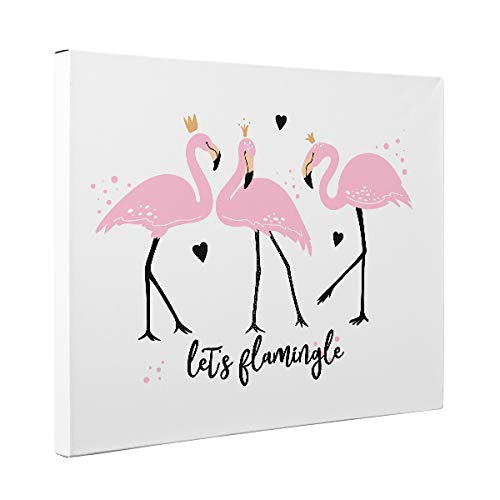 Amazon.com: Let's Flamingle Canvas Wall Art : Handmade Products