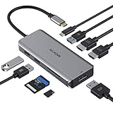 Breite Kompatibilität: Der MOKiN USB-C Hub funktioniert gut mit MacBook Pro 2020/2019/2018/2017/2016, MacBook Air 2020/2019/2018, iMac / iMac Pro (21,5 Zoll, 27 Zoll) und iPad Pro 2018/2019 , Google Chromebook Pixel, Huawei MateBook, Huawei MateBook Pro, Dell, Surface Book2, HP, Lenovo und Samsung S9, S9 Plus, S8, S8 Plus, Note 9, Note 8, Huawei Telefone der neuen Version und viele andere Laptops vom Typ C.