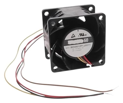 Ventilador 12VDC 60X60X38mm extractor de aire industrial 21700RPM 4hilos