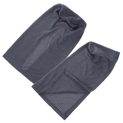 FUTUREORYY 2piezas Funda Elástica para Reposabrazos De Sofá Protectora De Suave Lavable para Hogar y Oficina Color Gris Oscuro